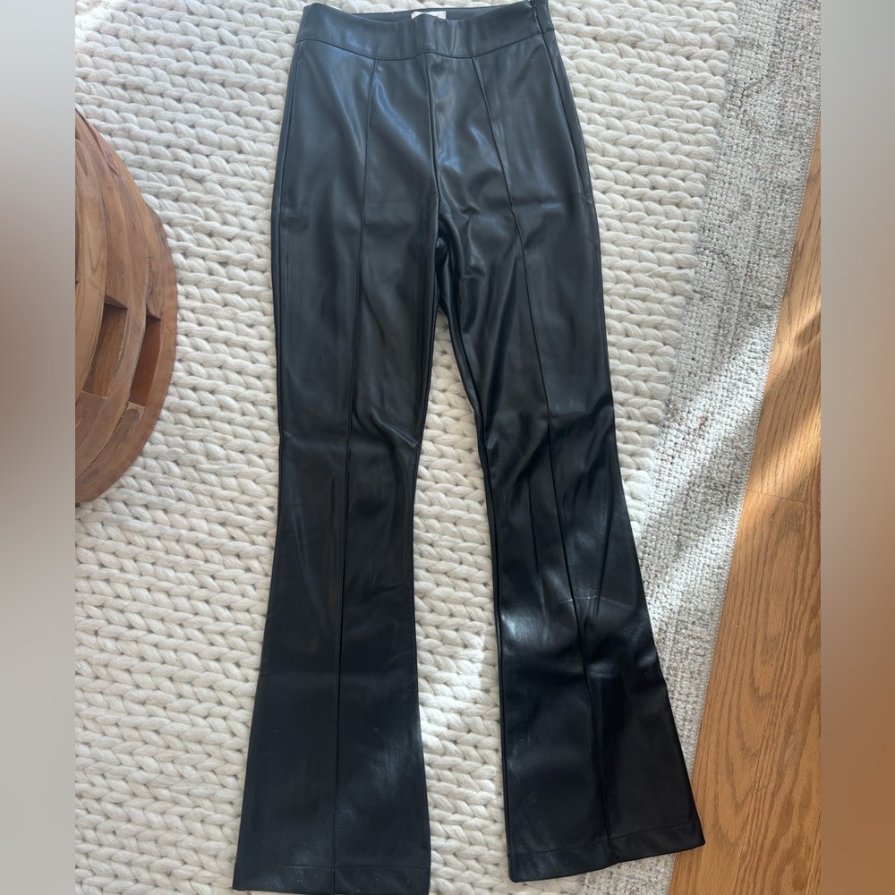 Princess Polly leather flare pants